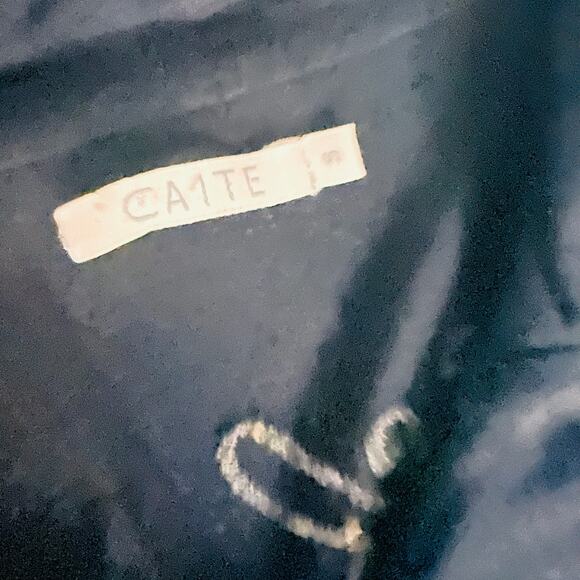 Caite Floral Embroidered Button Front Long Sleeve Dress Size S Small Black Multi - Picture 6 of 7